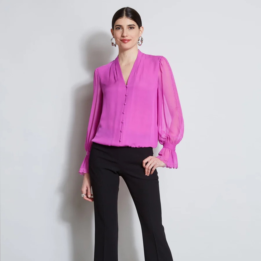 Elie Tahari Pink Blouse